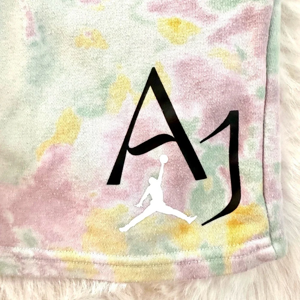 Nike Jordan Sport DNA Freeze Out Shorts Tie Dye Mint Foam - Big Kids Boys XL - Picture 2 of 4